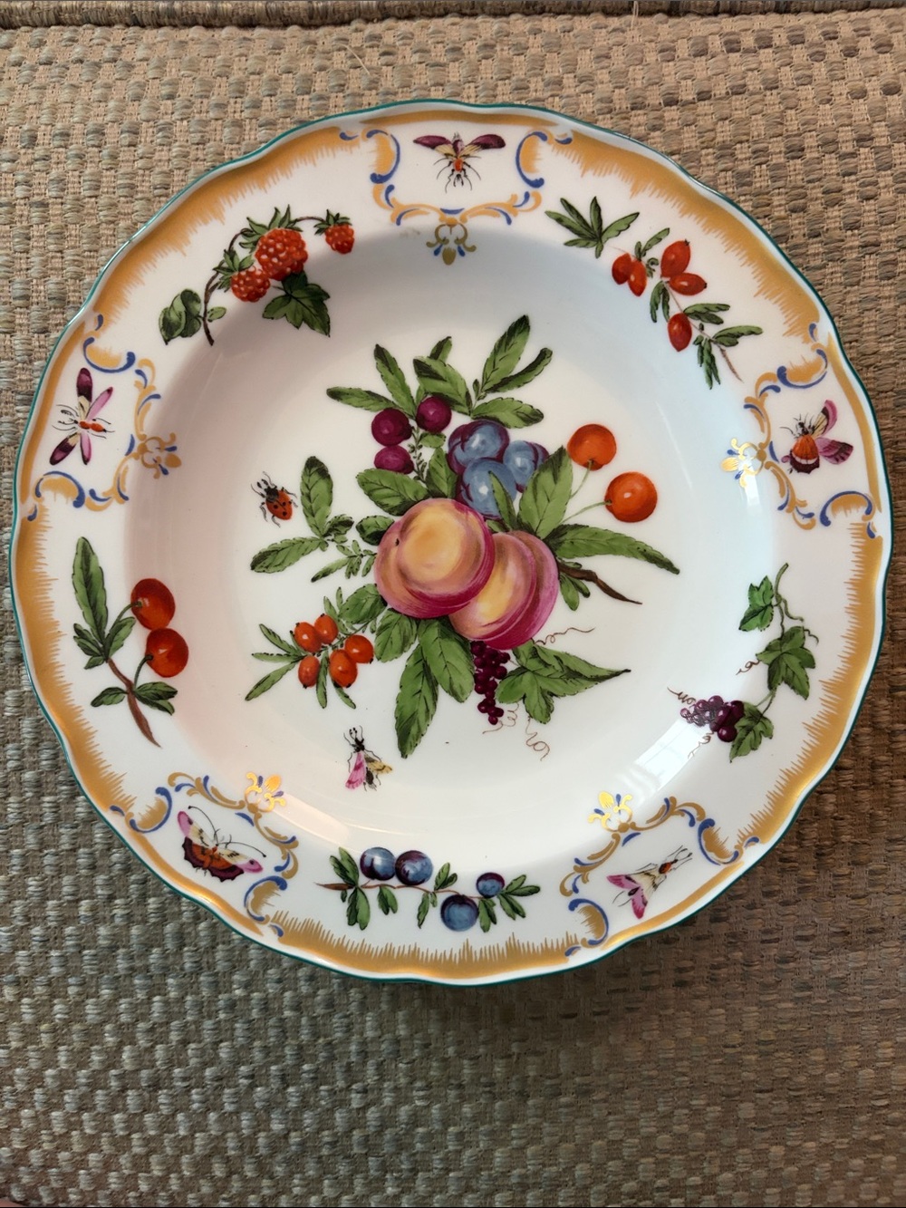 Duke of Gloucester Mottahedeh salad/dessert plate